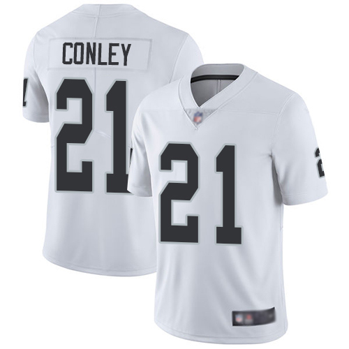 Men Oakland Raiders Limited White Gareon Conley Road Jersey NFL Football #21 Vapor Untouchable Jersey->oakland raiders->NFL Jersey